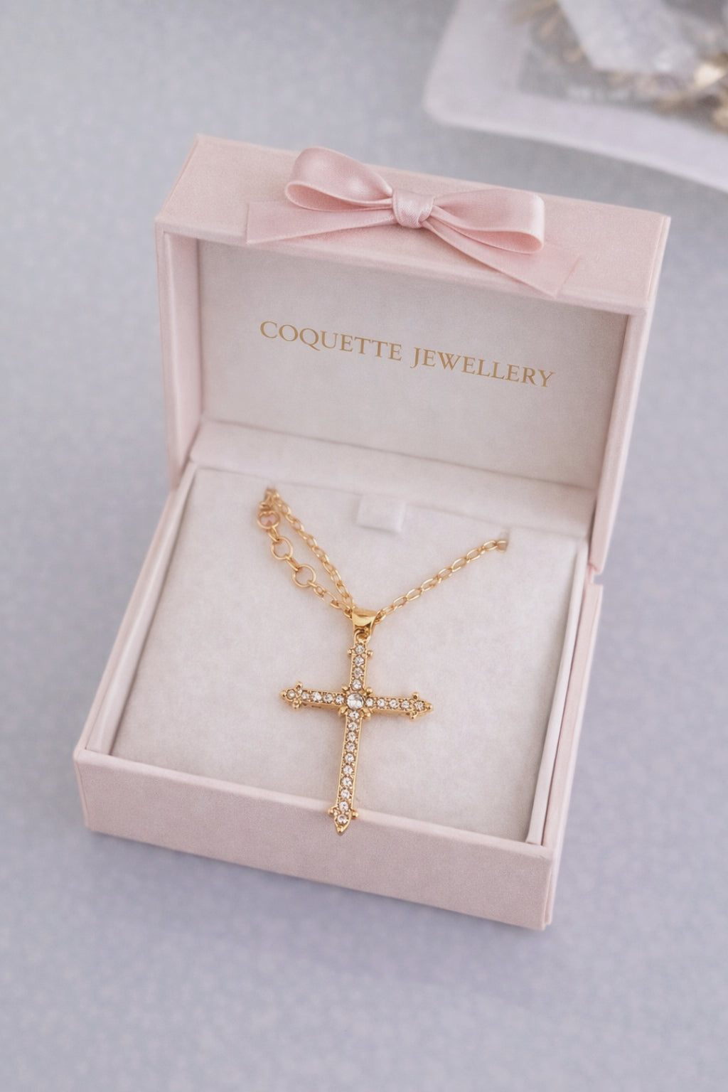 Blush Cross - Necklace