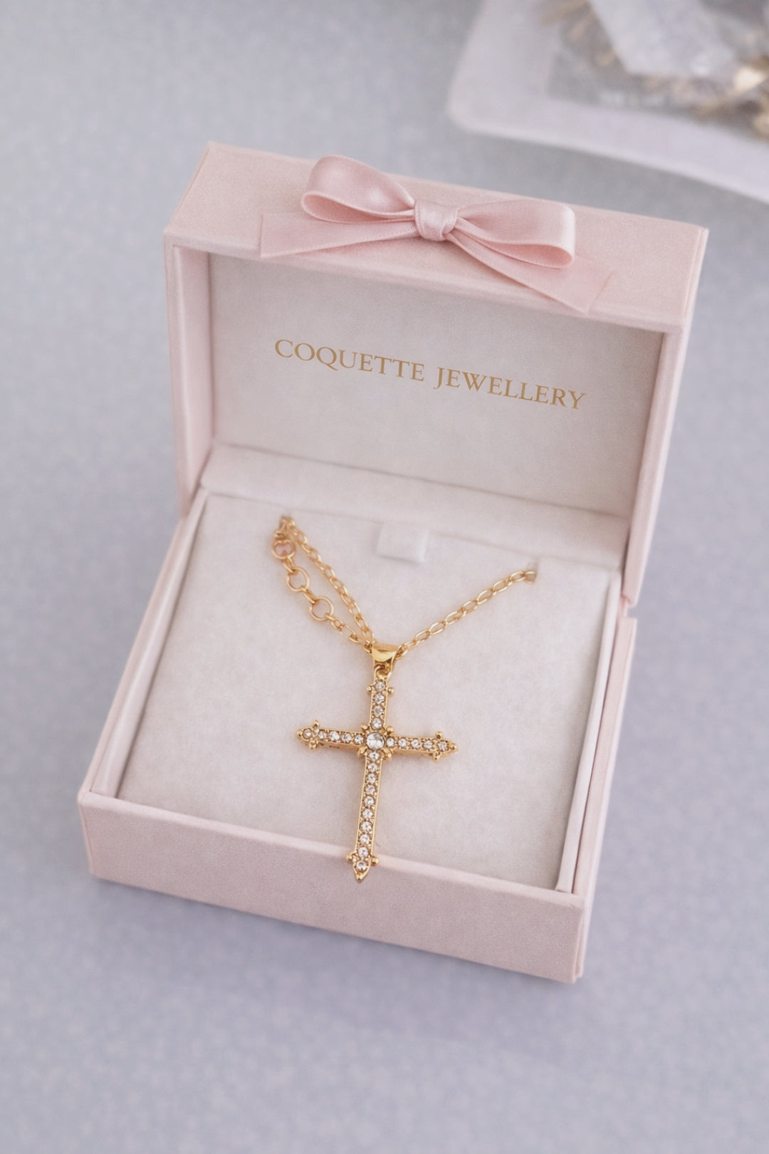 Blush Cross - Necklace
