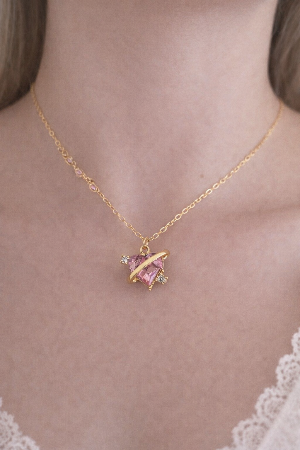 Blush Heart - Necklace